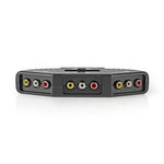 Switch AV 3 porte 3x ingresso RCA RWY 1x uscita RCA RWY nero