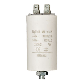 Condensatore 18 uF 450 V con Aarde