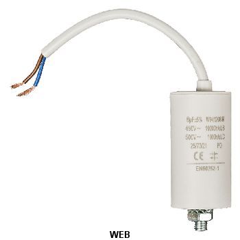 Condensatore 8.0uF 450V con cavo 250mm