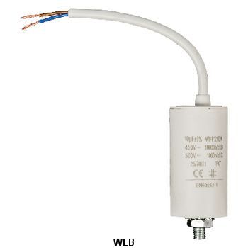 Condensatore 10.0uf 450 V con cavo 250 mm