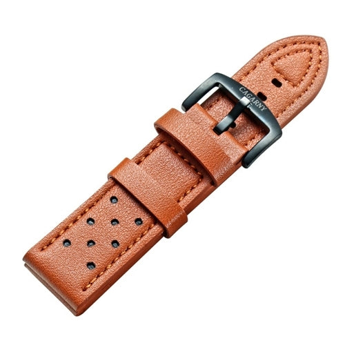 Cinturino orologio in pelle verde 24 mm CAGARNY
