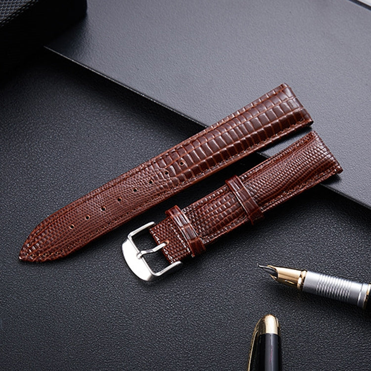 Cinturino orologio in pelle con texture lucertola 24 mm