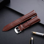 Cinturino orologio in pelle con texture lucertola 24 mm