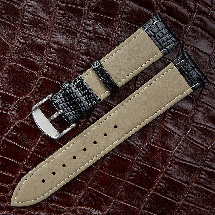 Cinturino orologio in pelle con texture lucertola 24 mm