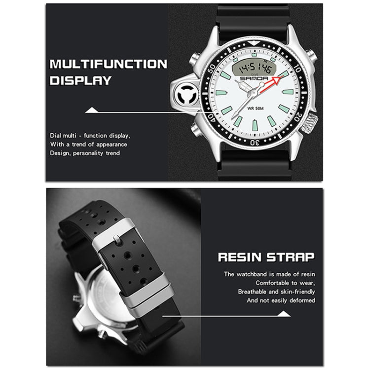 Orologio digitale impermeabile SANDA 3008 uomo 50m