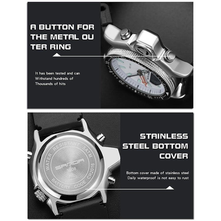 Orologio digitale impermeabile SANDA 3008 uomo 50m