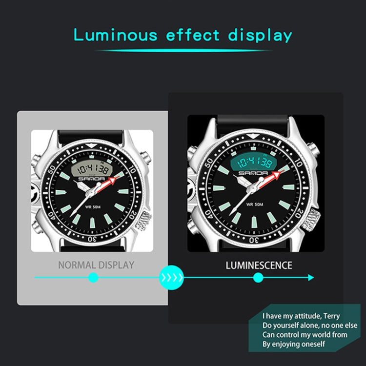 Orologio digitale impermeabile SANDA 3008 uomo 50m