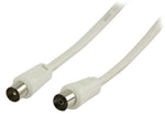 Cavo coassiale Coax IEC dritto maschio-femmina 25m bianco