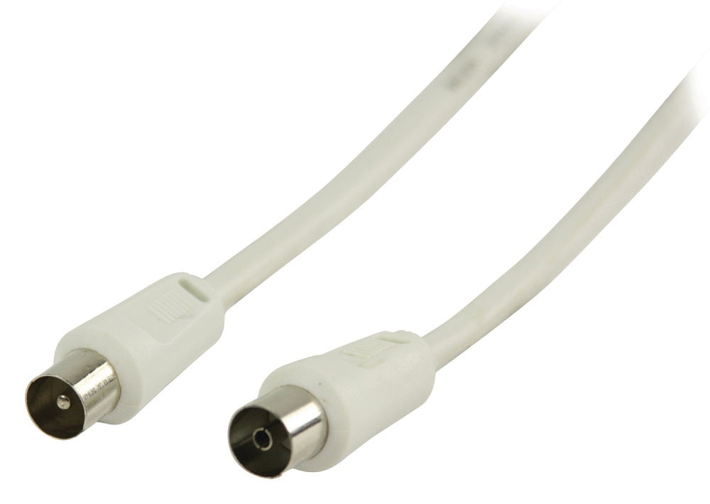Cavo coassiale Coax IEC dritto maschio-femmina 25m bianco