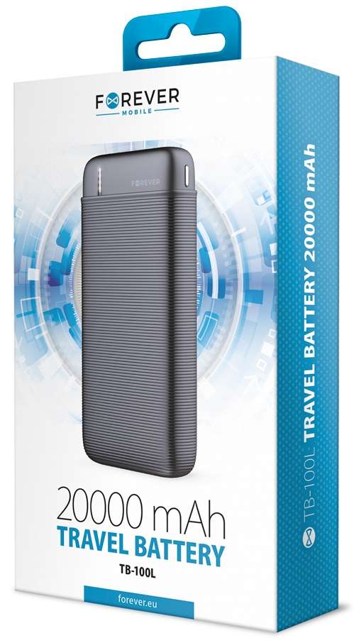 Powerbank 20.000mAh Forever 5900495829214 TB-100L MOB1065