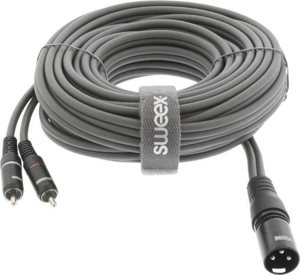 Cavo audio stereo XLR 3 pin maschio - 2x RCA maschio 10m Sweex 6017439579582 SWOP15200E100  WB1095