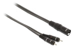 Cavo Stereo XLR 3p (M) - 2x RCA Maschio 3m Grigio Scuro SWOP15200E30 8717534024229 WB1200