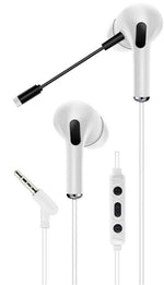 Cuffie auricolari da gioco AKZ-D10 con microfono bianche