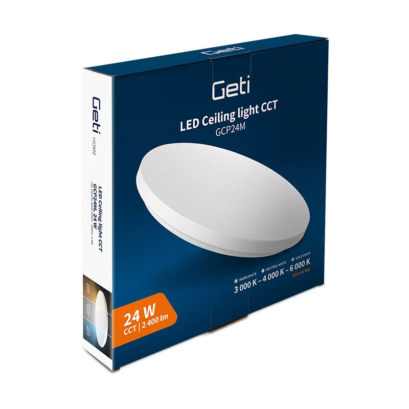 Plafoniera LED 24W CCT 3000K 4000K 6000K fino a 2500 lm GCP24M 04181919 8595563730010 WB1507