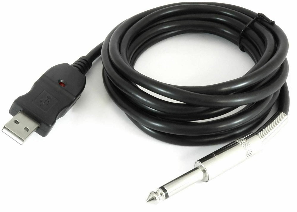 Cavo audio mono jack 6.35mm a USB 3 metri