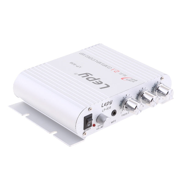 Amplificatore stereo Booster 2.1 Lepy LP838 15Wx2 + 20Wx1