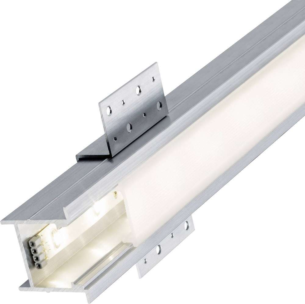 Profilo da incasso in acciaio satinato 1m per strisce LED Paulmann 708.60 4000870708606 WB163