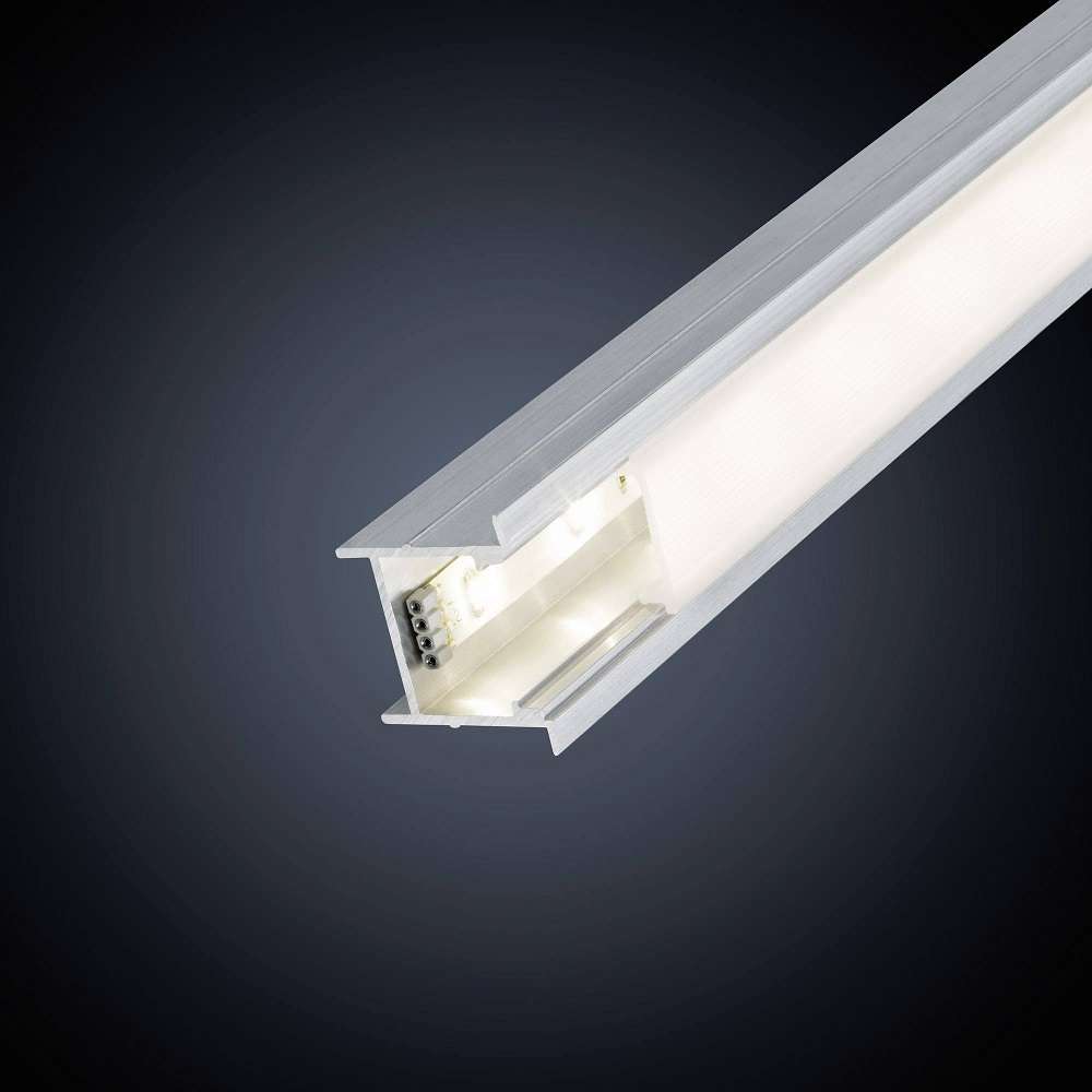 Profilo da incasso in acciaio satinato 1m per strisce LED Paulmann 708.60 4000870708606 WB163