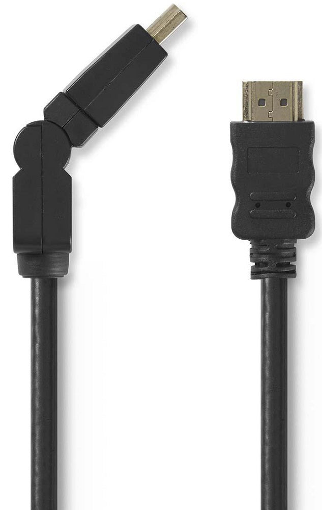 Cavo HDMI maschio ad alta velocità con Ethernet con connettore girevole 1,5m