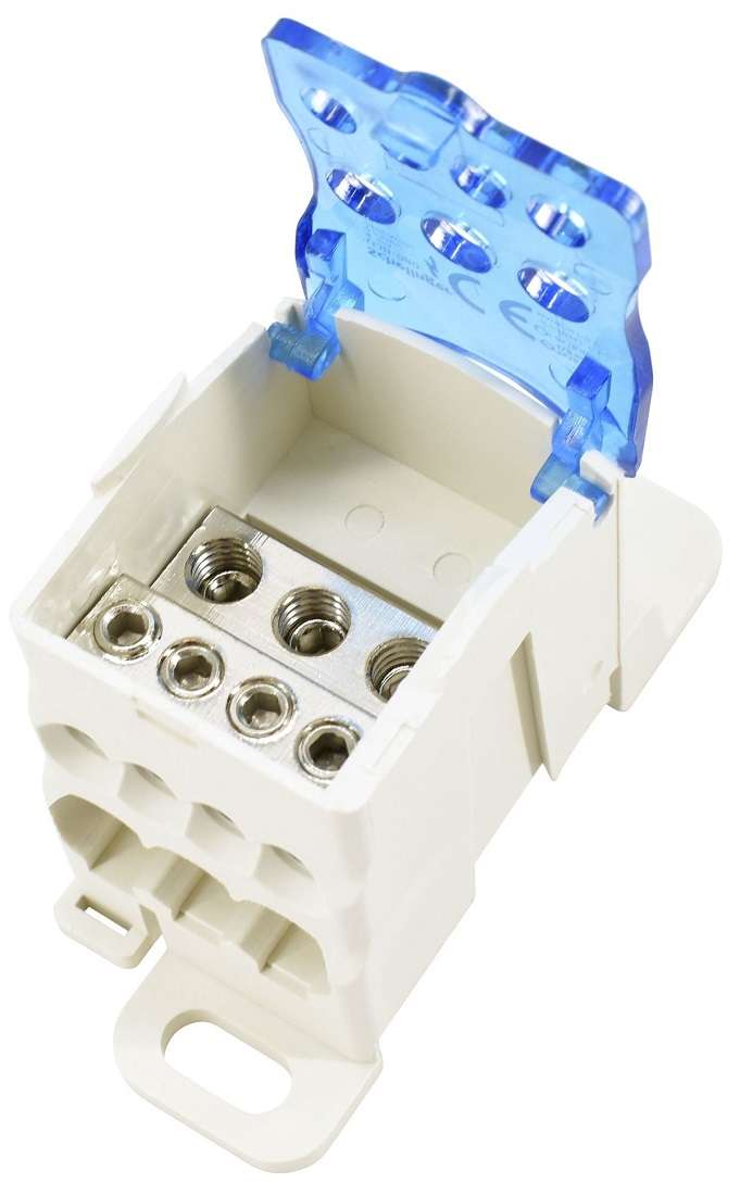 Morsettiera equipotenziale Schelinger 80A a 7 connessioni - immagine 2