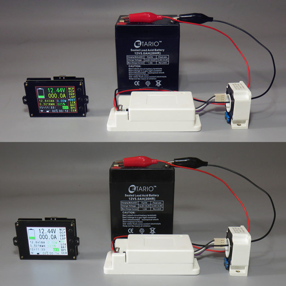 Misuratore di tensione/corrente/temperatura wireless con display LCD VAC8010F 500V 100A WB243