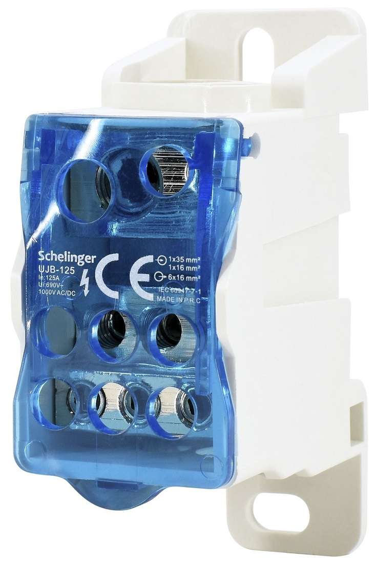Morsettiera di distribuzione Schelinger 125A a 8 vie