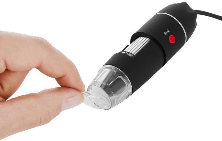 Microscopio digitale USB Iso Trade 1600x con 8 LED regolabili - immagine 11