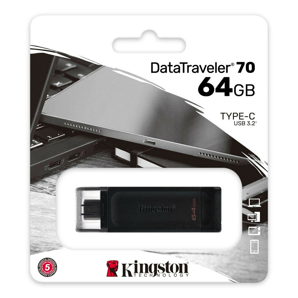Chiavetta pendrive USB-C 64GB Kingston 740617305302 WB329