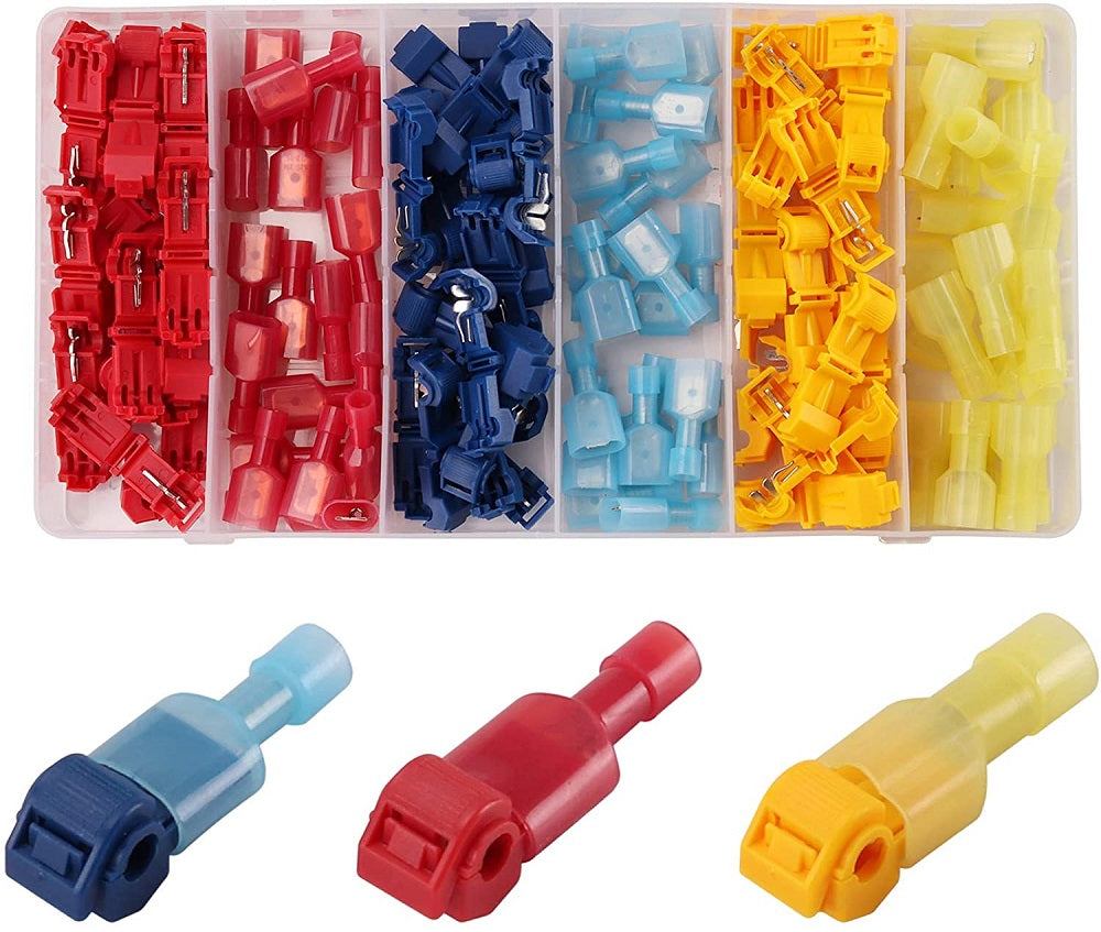 Kit 120pz terminali autofilettanti a giunzione rapida e a forcella con sgancio rapido WB380