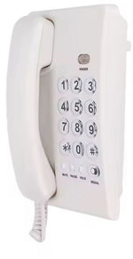 Telefono fisso con filo a pulsanti grandi bianco modello LE-113