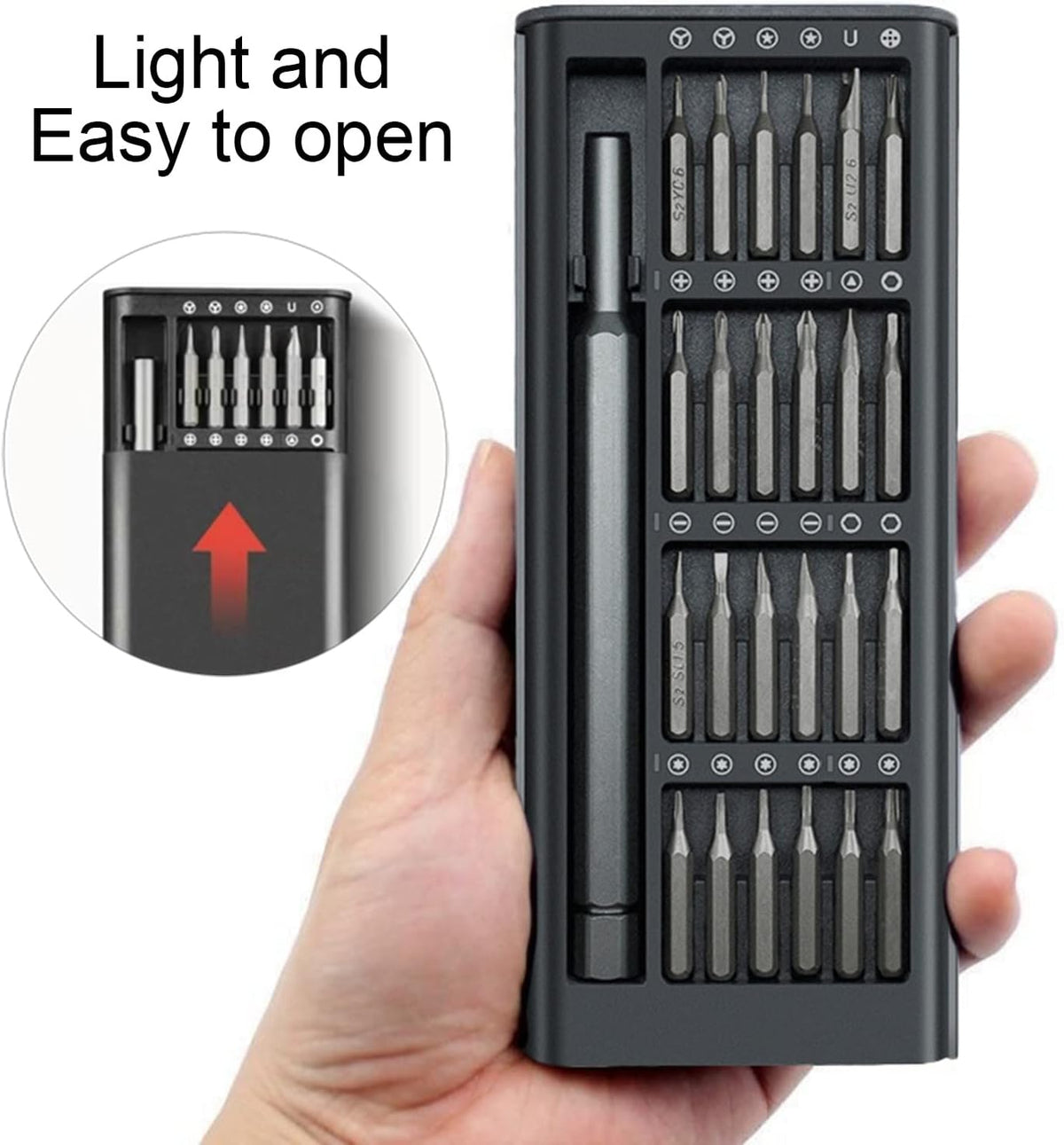 Set cacciavite di precisione con punte magnetiche 25 pezzi 6900180290021 6024 WB645