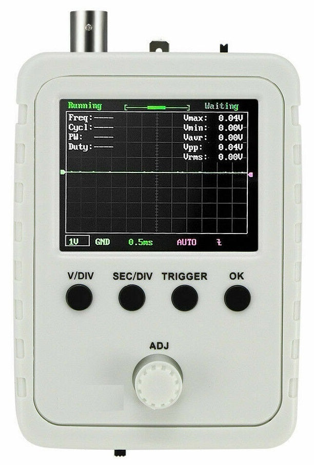 Oscilloscopio DSO150 display LCD da 2.4 pollici 12 bit 1MSa/s 200KHz