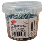 Tasselli multiuso Allfix F4V in nylon 8x40 con vite, 50 pezzi - immagine 2