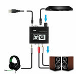 Convertitore audio digitale-analogico con ingressi Toslink e coassiale - immagine 2