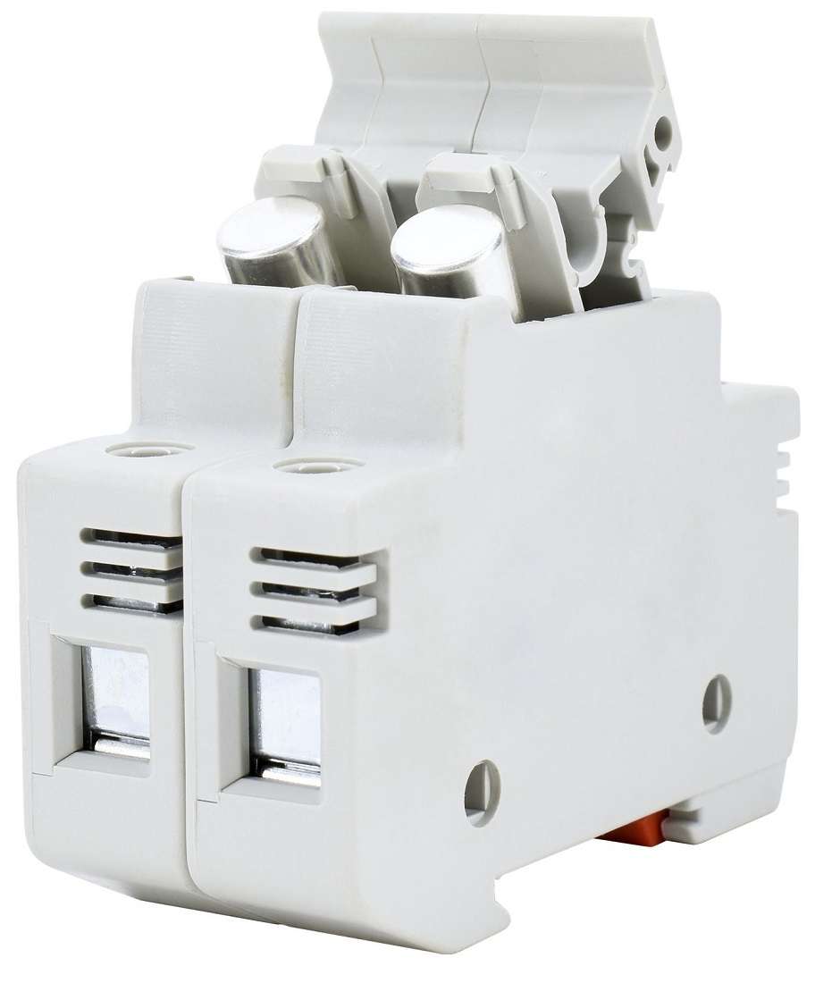 Portafusibile DC Schelinger 2P 10x38 mm 1000 V 32 A con indicatore - immagine 6