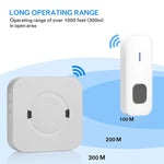 Ricevitore wireless per campanello IP55, 110 dB, 300 m con spina UK - immagine 4