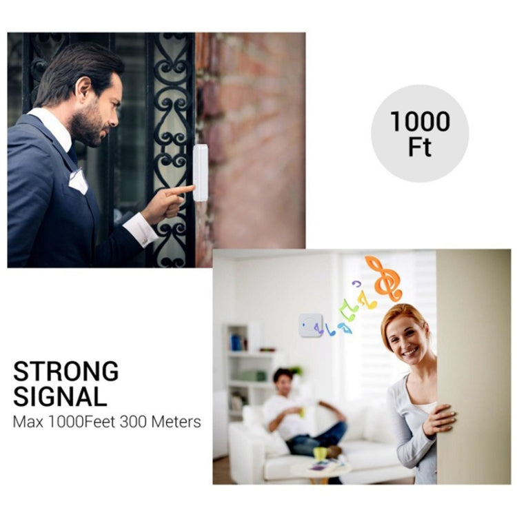 Ricevitore wireless per campanello IP55, 110 dB, 300 m con spina UK - immagine 5