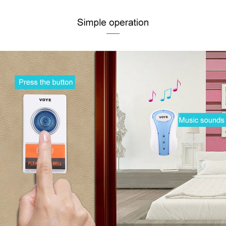 Campanello wireless VOYE V008A con telecomando e 38 suoni - immagine 9