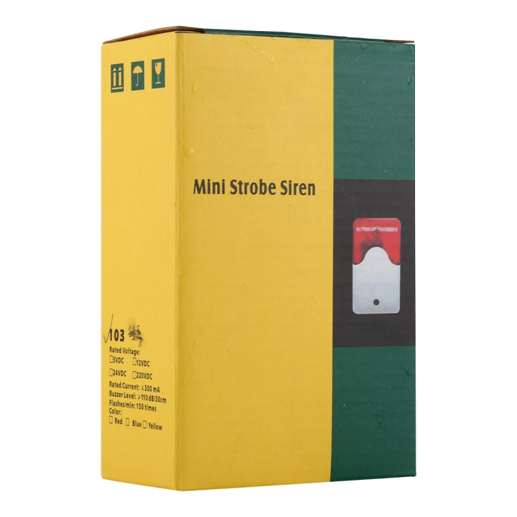 Mini sirena stroboscopica per sistema di allarme domestico