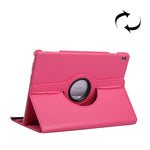 Custodia in pelle con rotazione orizzontale a 360 gradi con texture Litchi per Huawei MediaPad T5 10.1, con supporto, For MediaPad T5 10.1