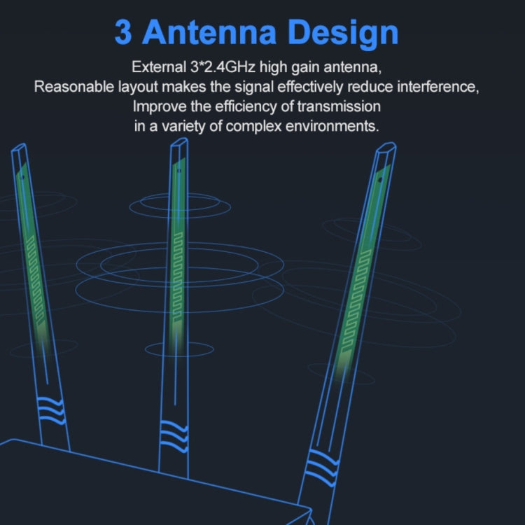 Router WiFi Tenda F3 2.4GHz 300Mbps con antenne esterne