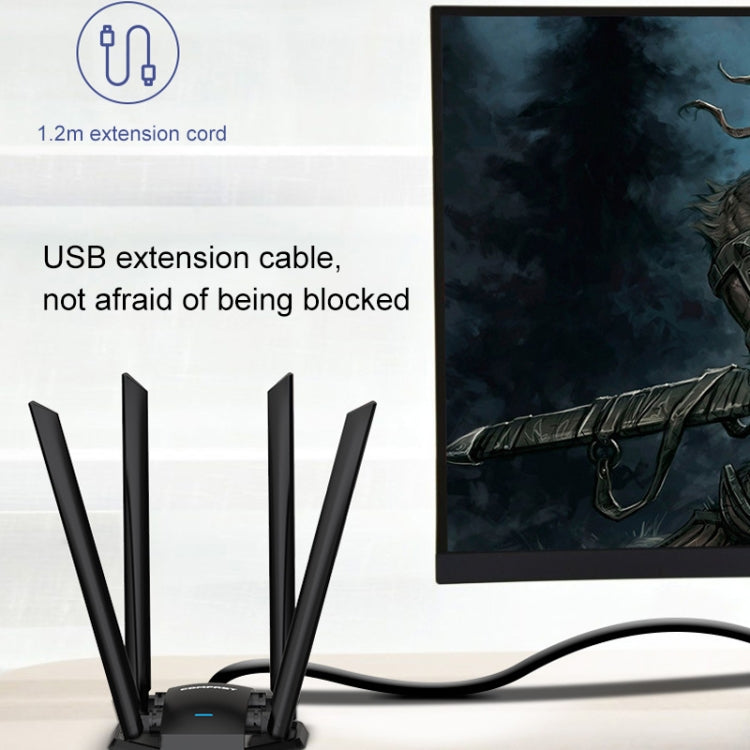 Adattatore WiFi USB COMFAST CF-WU785AC 1300Mbps Dual Band