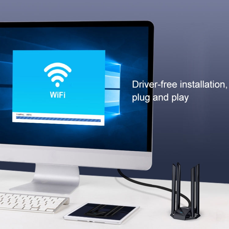 Adattatore WiFi USB COMFAST CF-WU785AC 1300Mbps Dual Band