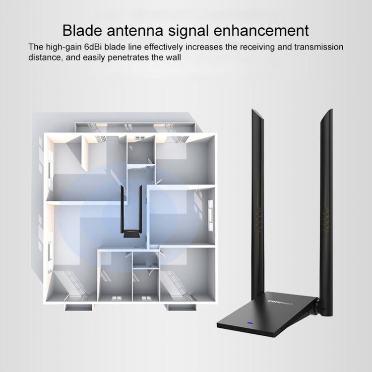 Adattatore USB WiFi Dual Band 1300Mbps con 2 Antenne