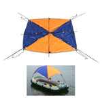 Tenda parasole pieghevole per canoa gonfiabile 2 persone