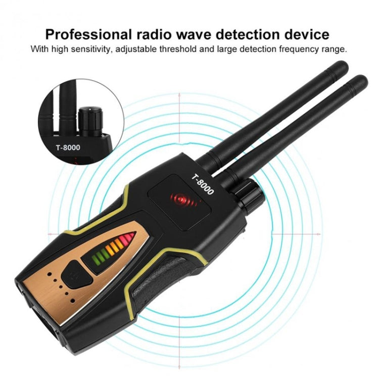 Rilevatore segnale RF T-8000 per intercettazioni e GPS