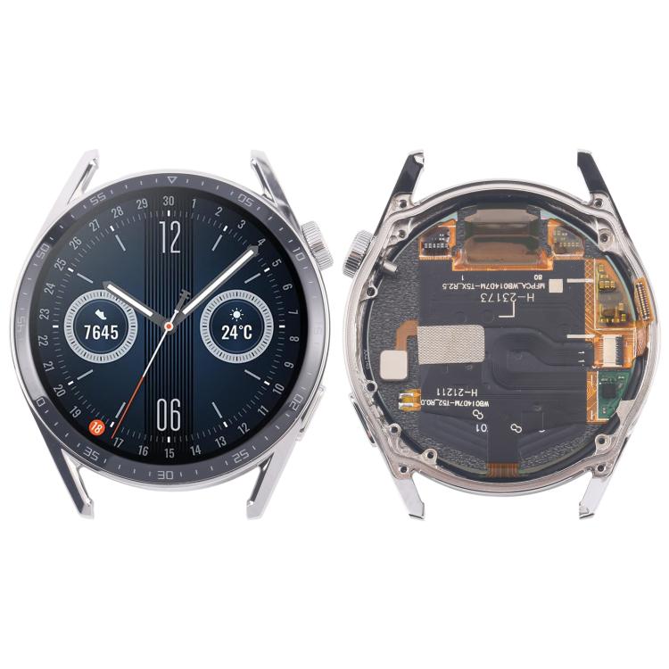 Per Huawei Watch GT 3 46mm JPT-B29 Cavo singolo Schermo LCD Digitalizzatore Gruppo completo con cornice, For Huawei Watch GT 3 46mm(Single Cable)