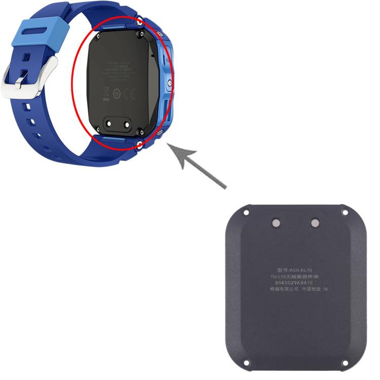 Cover posteriore originale completa con batteria per Huawei Watch Kids 4 Pro