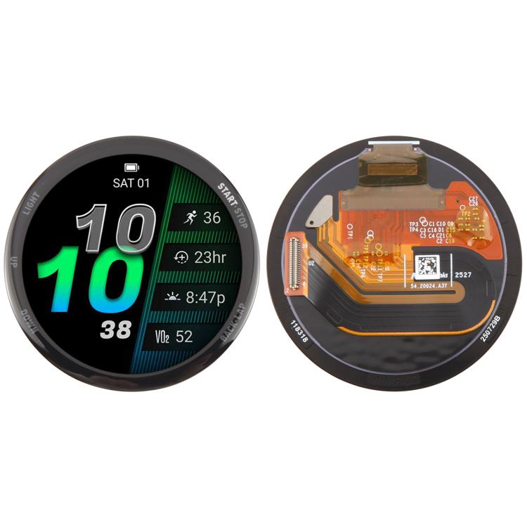 Schermo LCD originale con digitalizzatore per Garmin Forerunner 970, assemblaggio completo., For Garmin Forerunner 970(Original)