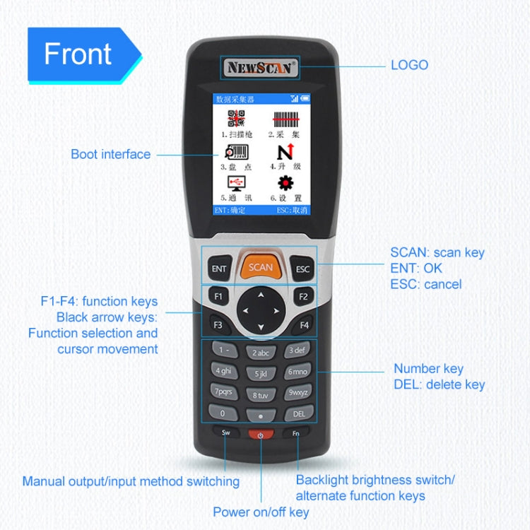 Scanner codici a barre wireless e USB NEWSCAN NS3309
